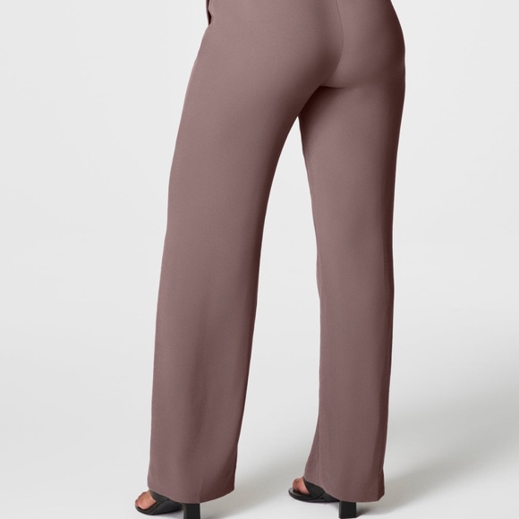 NWT Spanx Crepe Straight Leg Pull On Pants, Purple, Size XL, Elastic Waist Band - Picture 12 of 12